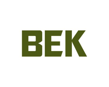 BEK logo tasarım vektör şablonu. BEK