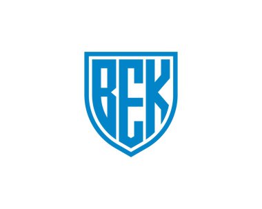 BEK logo tasarım vektör şablonu. BEK
