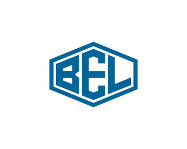 BEL logo tasarım vektör şablonu. BEL