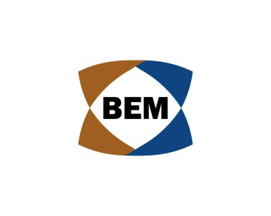 BEM logo tasarım vektör şablonu. BEM