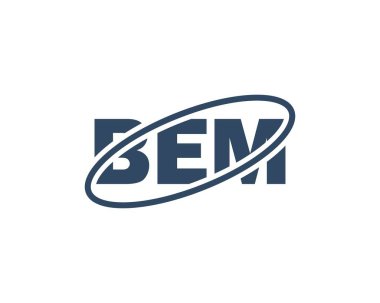 BEM logo tasarım vektör şablonu. BEM