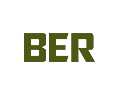 BER logo tasarım vektör şablonu. BİR