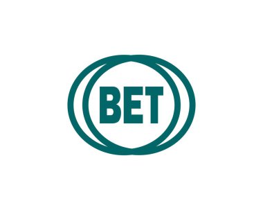 BET logo tasarım vektör şablonu. BET