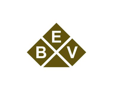 BEV logo tasarım vektör şablonu. BEV