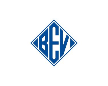 BEV logo tasarım vektör şablonu. BEV