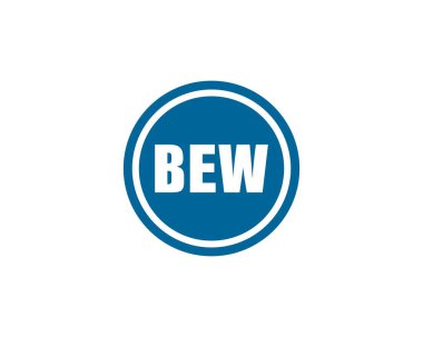 BEW logo tasarım vektör şablonu. BEW