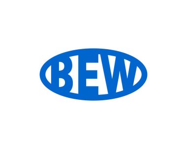 BEW logo tasarım vektör şablonu. BEW