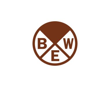 BEW logo tasarım vektör şablonu. BEW