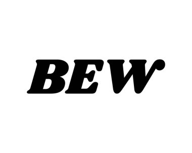 BEW logo tasarım vektör şablonu. BEW