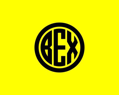 BEX logo tasarım vektör şablonu. BEX