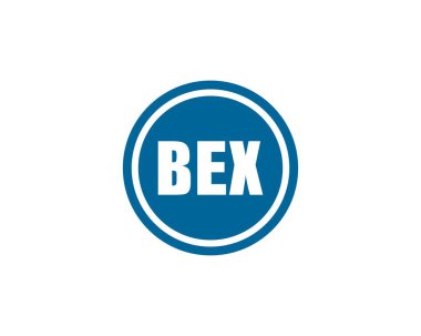 BEX logo tasarım vektör şablonu. BEX
