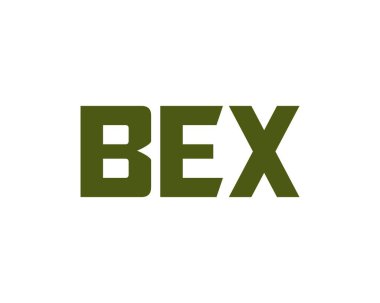 BEX logo tasarım vektör şablonu. BEX