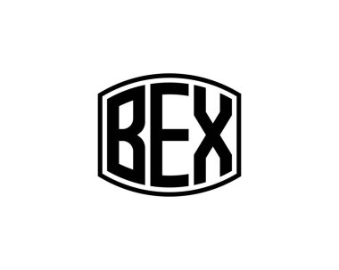 BEX logo tasarım vektör şablonu. BEX