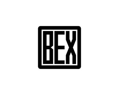 BEX logo tasarım vektör şablonu. BEX
