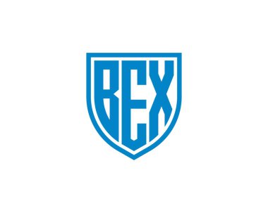 BEX logo tasarım vektör şablonu. BEX