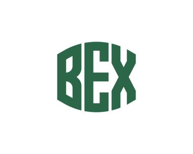 BEX logo tasarım vektör şablonu. BEX