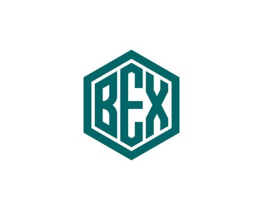 BEX logo tasarım vektör şablonu. BEX