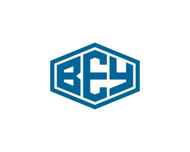 BEY logo tasarım vektör şablonu. BEY