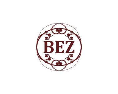 BEZ logo tasarım vektör şablonu. BEZ