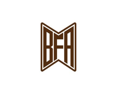 BFA logo tasarım vektör şablonu. BFA