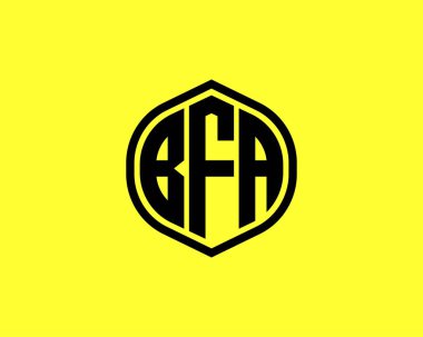 BFA logo tasarım vektör şablonu. BFA