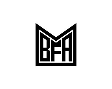 BFA logo tasarım vektör şablonu. BFA