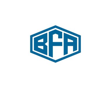 BFA logo tasarım vektör şablonu. BFA