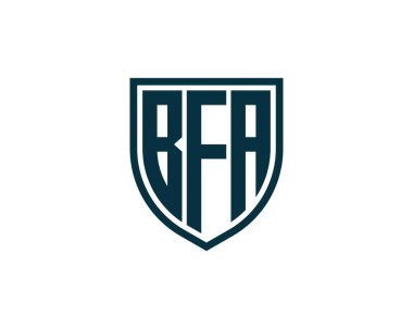 BFA logo tasarım vektör şablonu. BFA