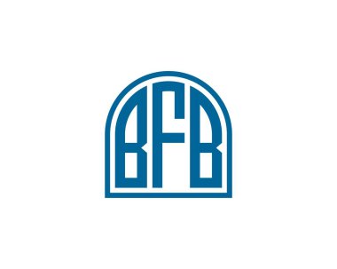 BFB Logo tasarım vektör şablonu. BFB