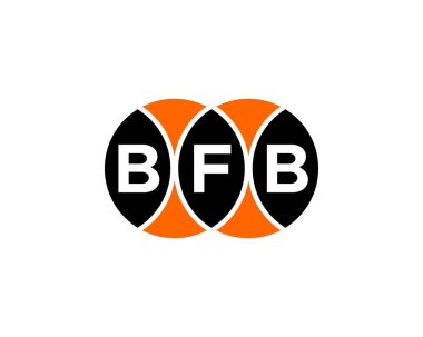 BFB Logo tasarım vektör şablonu. BFB