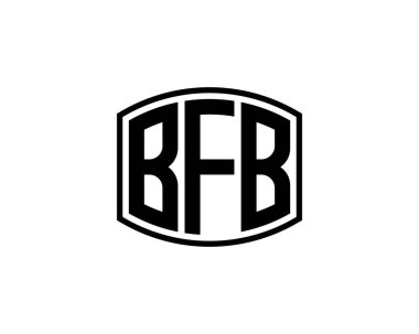 BFB Logo tasarım vektör şablonu. BFB