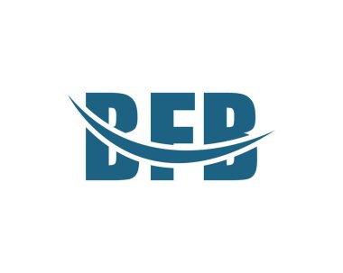 BFB Logo tasarım vektör şablonu. BFB