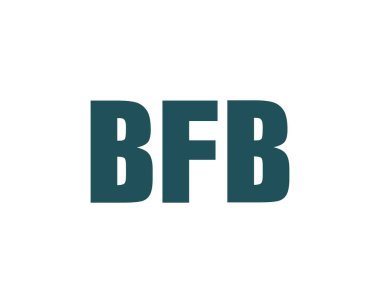 BFB Logo tasarım vektör şablonu. BFB
