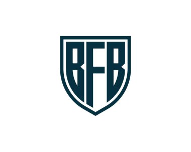 BFB Logo tasarım vektör şablonu. BFB