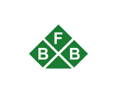 BFB Logo tasarım vektör şablonu. BFB