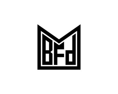 BFD logo tasarım vektör şablonu. BFD