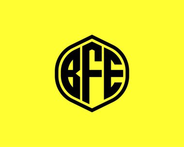 BFE logo tasarım vektör şablonu. BFE