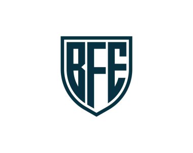 BFE logo tasarım vektör şablonu. BFE