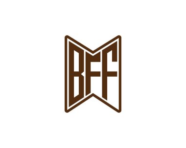 BFF logo tasarım vektör şablonu. En İyi Arkadaş