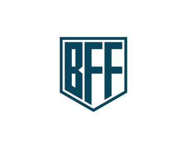 BFF logo tasarım vektör şablonu. En İyi Arkadaş