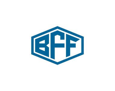 BFF logo tasarım vektör şablonu. En İyi Arkadaş