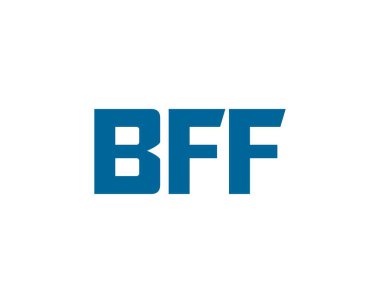 BFF logo tasarım vektör şablonu. En İyi Arkadaş