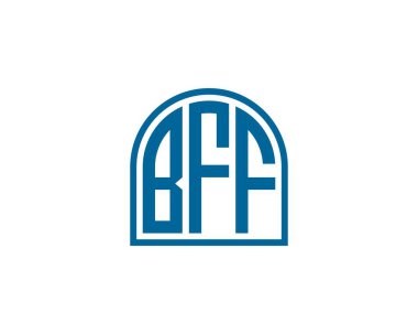BFF logo tasarım vektör şablonu. En İyi Arkadaş