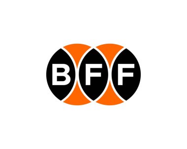BFF logo tasarım vektör şablonu. En İyi Arkadaş