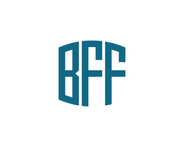 BFF logo tasarım vektör şablonu. En İyi Arkadaş