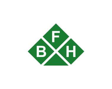 BFH logo tasarım vektör şablonu. BFH