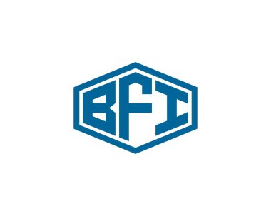 BFI logo dsign vektör şablonu. BFI