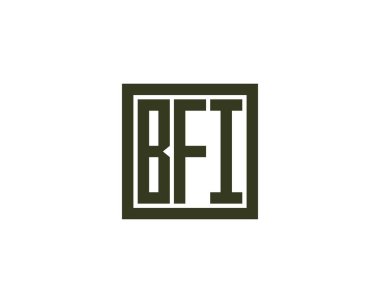 BFI logo dsign vektör şablonu. BFI