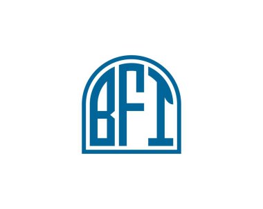 BFI logo dsign vektör şablonu. BFI
