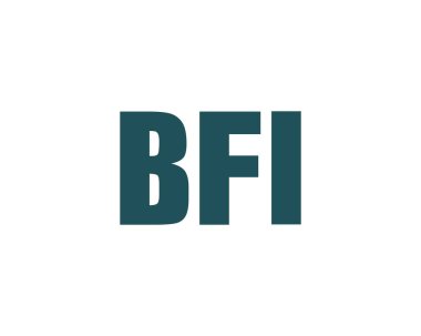 BFI logo dsign vektör şablonu. BFI